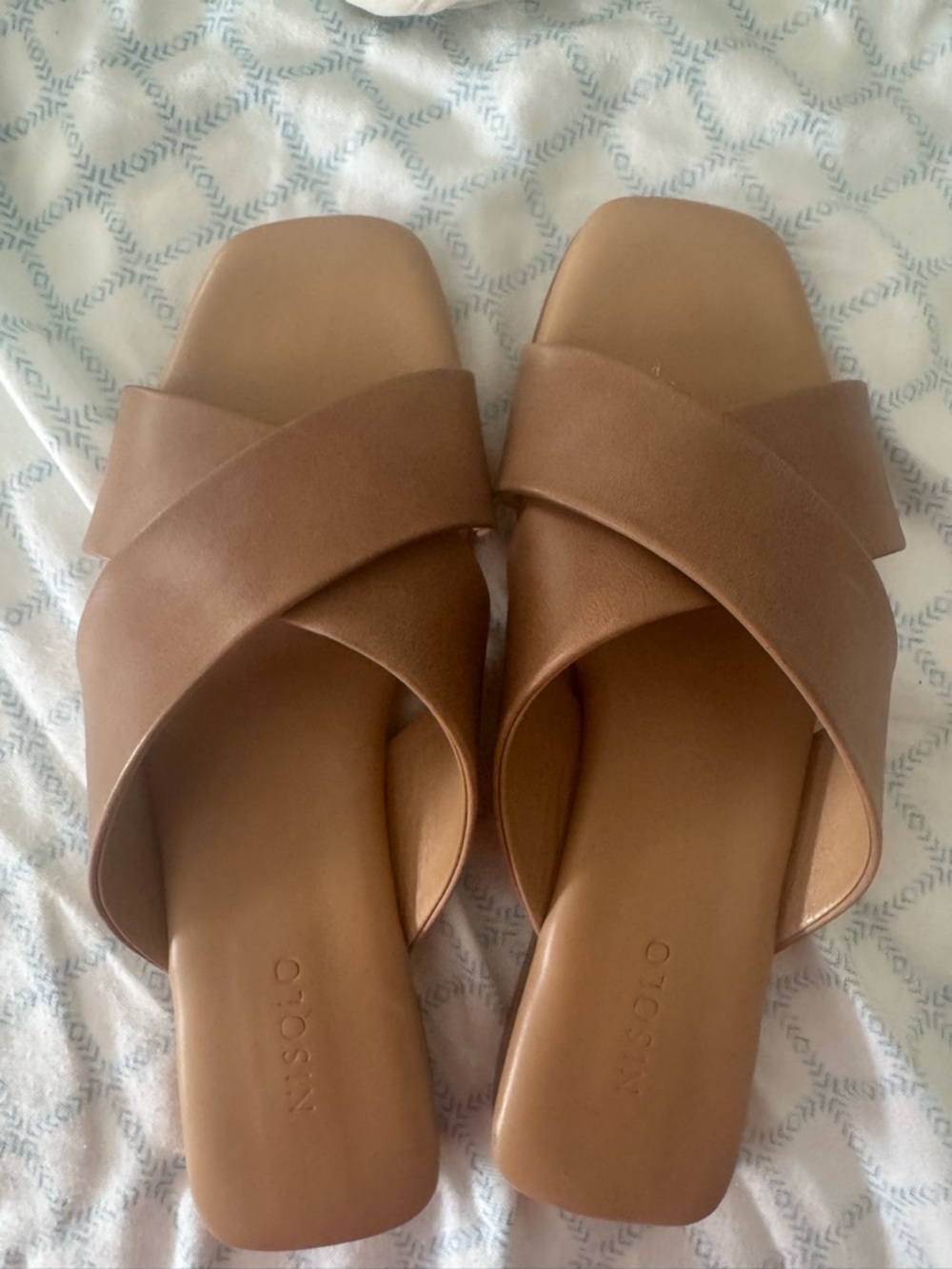 New Crossband Slide Sandals